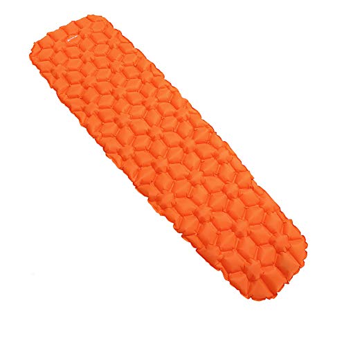 Freeland エアーマット キャンプマット テントマット 超軽量 耐水加工 防災用品 登山 キャンプ ハイキングに适します オレンジ色