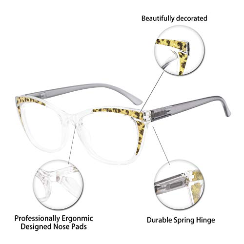 Image of OCCI CHIARI Women Reading Glasses Cateye Fashion Eyewear Frame Flash Nerd 0 1.0 1.5 1.75 2.0 2.25 2.5 3.0 4.0 5.0 6.0