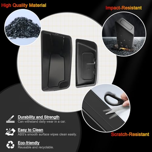 Image of for Corolla Cross Trash Can for 2022-2025 Toyota Corolla Cross Small Car Trash Bin for Side Front Right Door Mini Trash Garbage Bin w /Lid for Toyota Accessories (Corolla Cross Right Side)