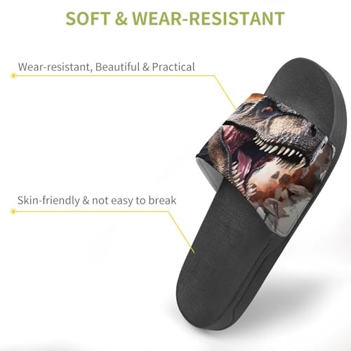 Dinosaur House Sandals Non-Slip Bathroom Slippers Beach Summer Shoes for Men Women3