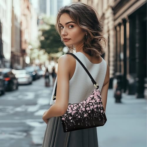 Image of Handbag for Women Leather Underam Shoulder Bag with Zipper Fashion Work Purse Waterproof Travel Wallet