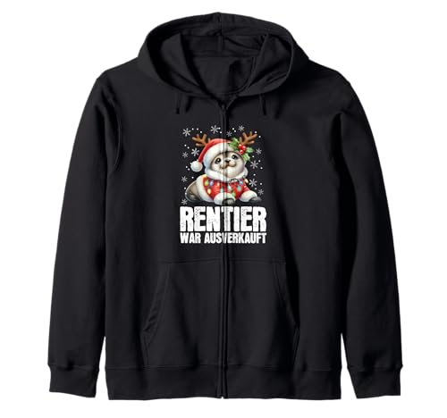 Rentier War Ausverkauft Weihnachten Robbe Weihnachtszeit Kapuzenjacke