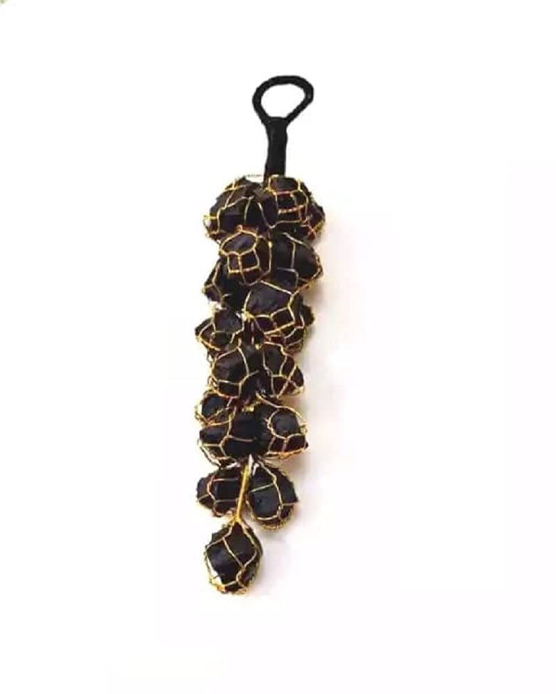GEMTUB Black Tourmaline Rough Chunks Vastu Correction Yin Yang Door Hanging for Protection from Negative Energy & Evil Eyes (Black Tourmaline) (B094YPMC8Z) Amazon Price History, Amazon Price Tracker