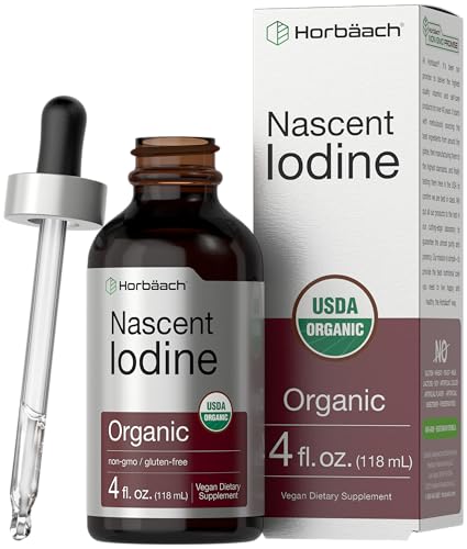 Horbach Nascent Iodine | 325mcg | 4oz | Organic Liquid Supplement