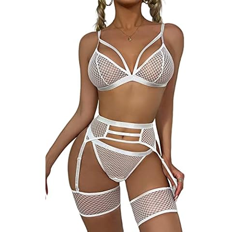 marysgift Lingerie Set with Suspenders Cover