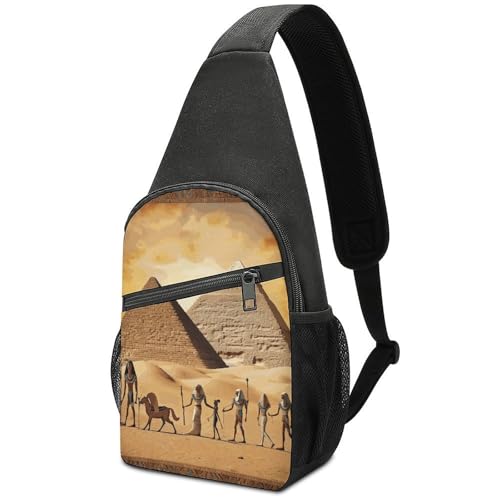 Ancient Egypt Sling Bag mochila cruzada ligera para senderismo miniatura 1