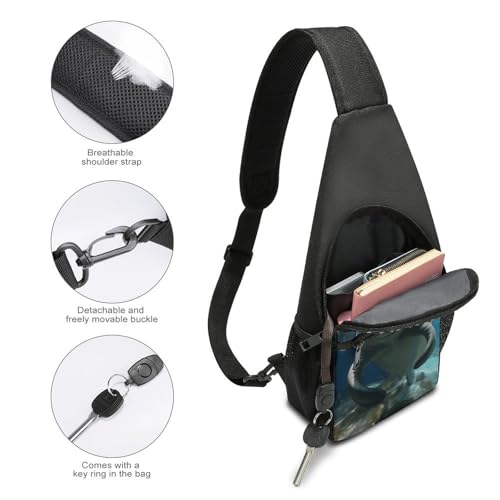 Bolso bandolera ligero con diseño de animal marino miniatura 4