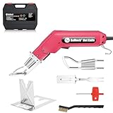 ROMECH 100W Fabric Cutter Rope Cutter, Pro Electric Hot Knife Heat Sealer with Adjustable Power, Cutting Tool Kit with Blades & Accessories (100W, RM-014)