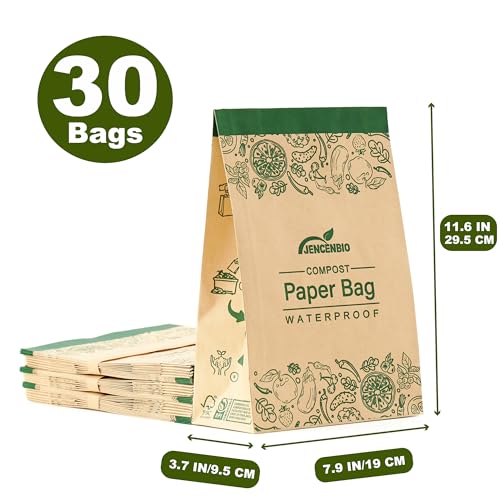 Sac en papier kraft compostable 19x9x29 cm marron résistant