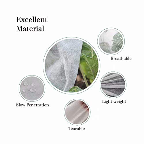 Agfabric Plant Cover for Frost Protection 1.5oz 120"x108" Garden Cover for Plants,Shrub/Bush/Tree Jacket Cover for Freeze Protection,White by Agfabric - Image 4
