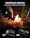 XCOOL 3-in-1 Powerful Flashlight with Arc Lighter and Door Alarm, USB C Charging Flashlights High Lumens Rechargeable, Super Bright Flashlight for Emergency, Camping, Home(1 Pack)