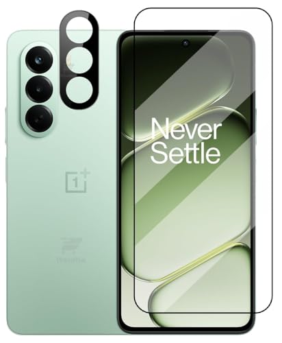Image of [1+1 Tempered Glass for OnePlus Nord CE 6 Lite 5G with Camera Glass Protector Edges to Edge Screen Guard Protector 9H Hardness - (Pack of 2)