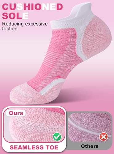 Image of Trusiel Women Ankle Compression Athletic Running Socks Low Cut 5 Pairs