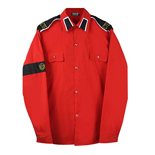 Costume for Michael MJ CTE Shirts Black/White/red (XL, Red)
