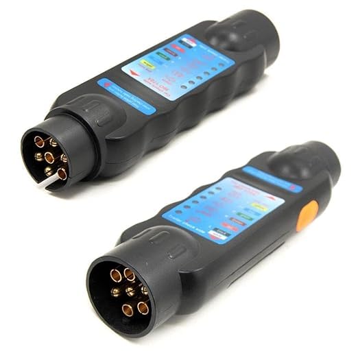 7Pins 12V Car Truck Trailer Plug Socket Tester Wiring Circuit Light Test Tool
