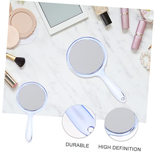 Outanaya 3 espejos de maquillaje de mano doble cara miniatura 7