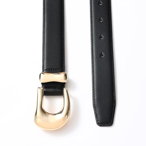 Genuine Leather Belts for Women Belt with Gold Buckle for Jeans Dresses and Casual Outfits3