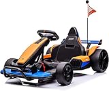 電動ゴーカートドリフトキット 24V ライセンス取得 マクラーレン バッテリー駆動 ライドオン おもちゃ レース ペダル ゴーカート 2スピード サウンドシステム LEDライト レーシングフラッグ 子供用 6-12歳