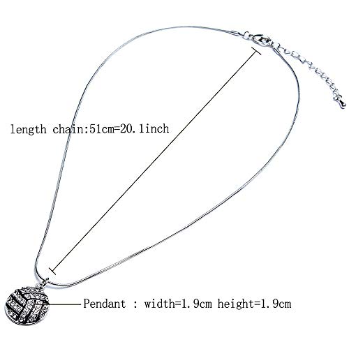 Banchelle Volleyball Pendant Necklaces Sports Fan Necklaces Pendants For Girl Boy Birthday Gift (Volleyball) #TOP1
