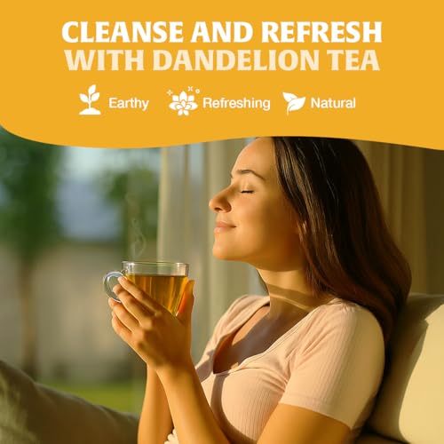 Image of HANDPICK Dandelion Root Tea(100 Count)Pure Blend of Dandelion Root & Leaves