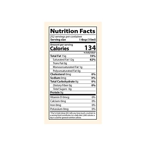 Kevala Organic Coconut Oil , 128 Fl Oz #TOP2