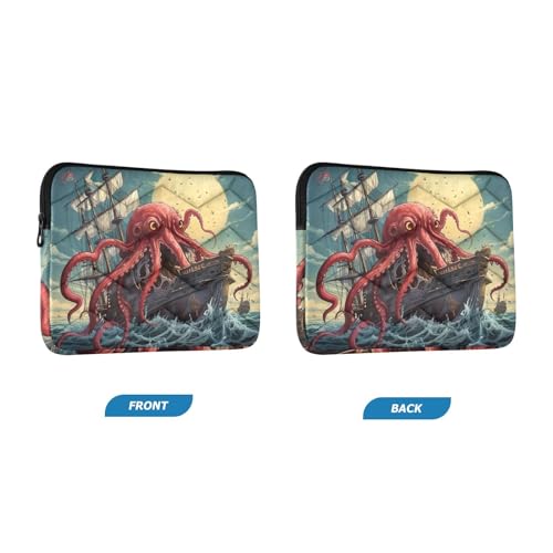 Funda para portátil Ocean Boat Octopus 13-14 pulgadas miniatura 2