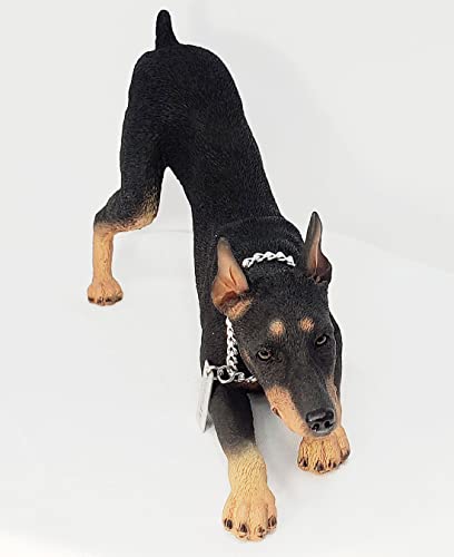Doberman Figurine Black Mydog #TOP3