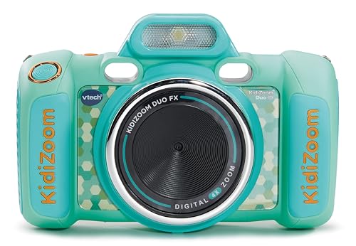 VTech - Kidizoom Duo FX Aquamarina, Cámara de Fotos Infantil, Selfies, Vídeo, Pantalla a Color, Estudio de cómic, Filtros y Efectos Divertidos, Regalo para niños 4-12 años, Versión ESP - imagen 4