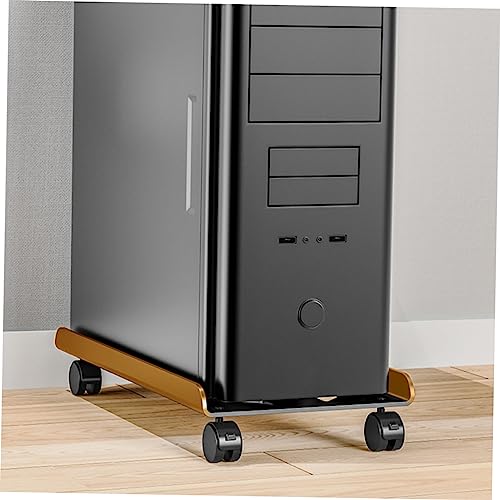 Soporte móvil para torre de CPU NUOBESTY, con ruedas, para computadora y monitor miniatura 7