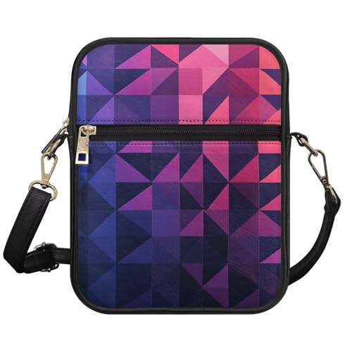 HUGS IDEA Messenger Bag for Men Small Leather Crossbody Bag Shoulder Bag for Business Office