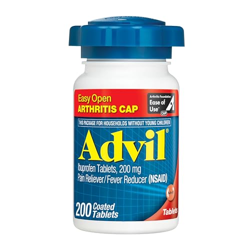 Advil Pain Reliever and Fever Reducer, Pain Relief Medicine with Ibuprofen 200mg for Joint Pain, Muscle Ache and Minor Arthritis Pain Relief - 200 Coated Tablets with Easy Open Arthritis Cap - image 1