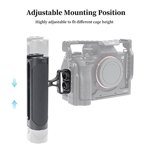 Fotga Side Handle Hand Grip Stabilizer With Dual 1/4"-20 Screws For Dslr Mirrorless Video Camera Cage,Up/Down Left/Right Position Adjustable #TOP5