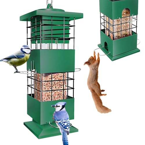 Squirrel Proof Bird Feeder, 2.8Lbs Bird Feeders for...