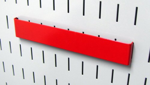 Wall Control 8in Accessory Hanger Tool Holder Bracket Pegboard Accessory Pegboard and Slotted Tool Board - Red