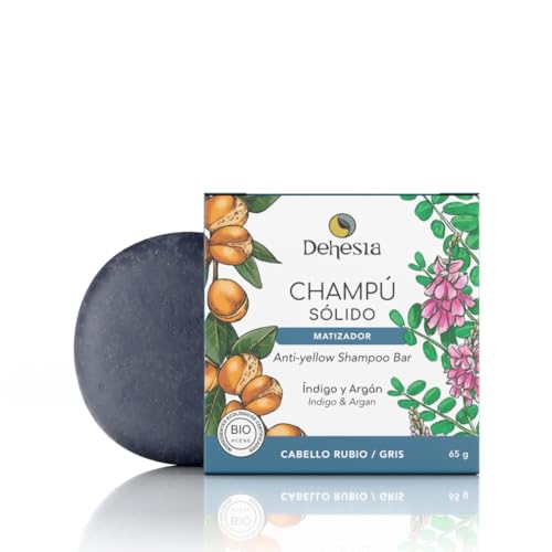 Champú sólido natural ecológico sin sulfatos | Uno para cada tipo de cabello: seco, graso, rizado, canoso y sensible | Sólo con ingredientes naturales 0% siliconas y parabenos (Índigo y Argán)