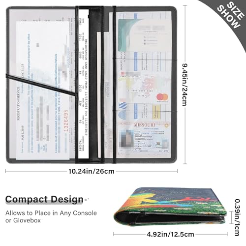 Organizador para Documentos de Cuero Slim miniatura 3