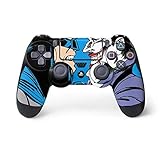 Skinit Decal Gaming Skin Compatible with PS4 Controller - Officially Licensed DC Comics The Joker vs Batman Vintage Art Design