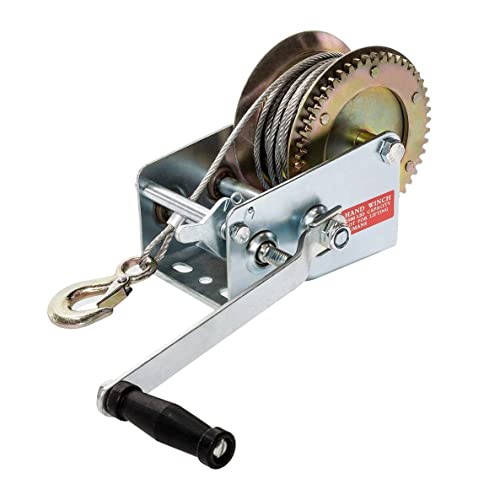 Rexxer | Seilwinde | Handbuch | An der Kurbel | Zuverlässig | Kompakt | Langlebig | Starker Haken | Belastbarkeit bis 540 kg | Länge 10 m Cover