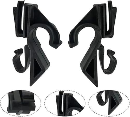 1 Pair Rear Parcel Shelf Clips, Plastic Clamp, Black, Cramp, For Fiat, For Grande, For Punto, 2006, 71719952, 71719953 - Image 4