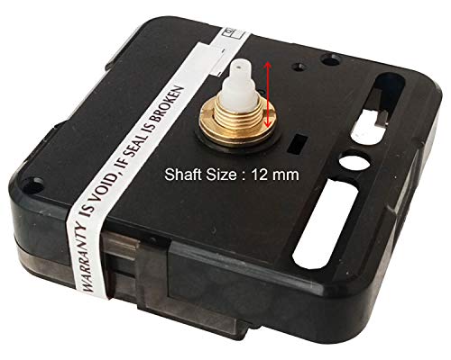 Image of Ajanta Mfg. Ormove Quartz Battery Operated Plastic Ticking Machine for Wall Clock with Leaf Needles Hands (Golden, 55x55x16mm)