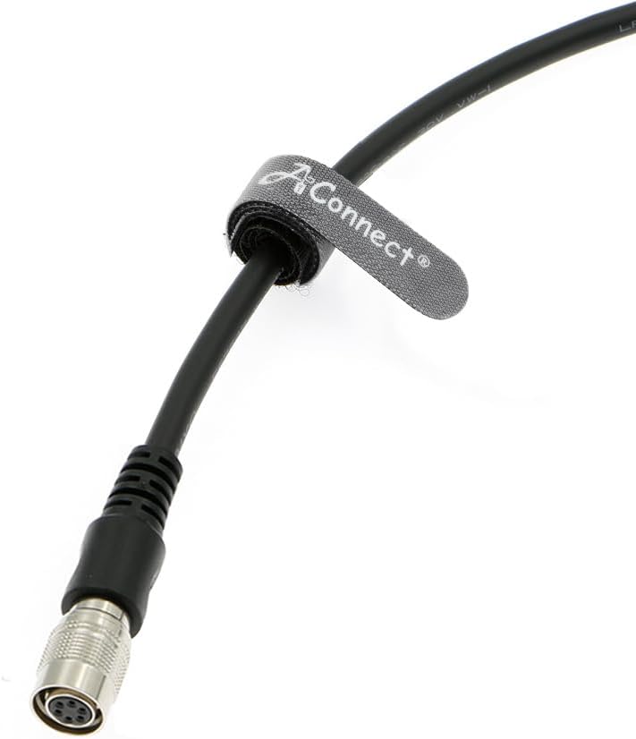 HR10A-7P-6S Hirose 6-Pin Female to Open End Cable, High-Flex Drag Chain Camera Cable for Basler, Cognex, Sony, Hikvision & 20+ Industrial Cameras - Power, I/O, Data Transmission (20M/65.62ft)