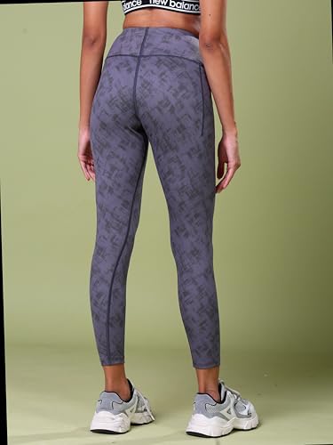 Image of TECHNOSPORT Womens High Rise Skinny Fit Activewear Tights for Running, Gym and Sports