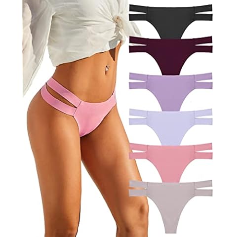 FINETOO Culottes Tanga Invisible Lot de 6 Cover