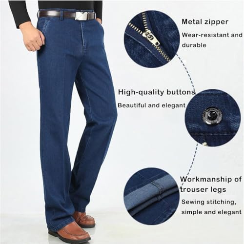 Genty Fit Mens Pants, Timelessflex - Men's High Stretch Straight Fit Pants, Casual Business Loose Dress Pants Trousers4