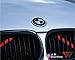 SuperWrappz - Emblema de carbono negro y plateado para BMW (2 cuádruples)...