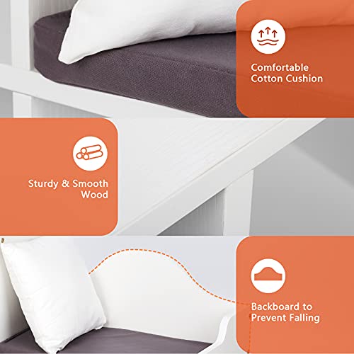 Ragozonery Kids Bookcase, Bookshelf For Kids, Kids Bookshelves, White Kids Bookshelf, Reading Nook With Cushion #TOP4