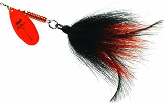 Mepps BM HO-BO MuskyKiller-Bucktail, 3/4-Ounce, Hot Orange