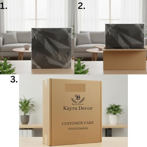 Image of Kayra Decor 3D PVC Wall Panel Alps Design Nexa Gray Color 19.7 inch x 19.7 inch (Pack of 40) - Covers 107.80 Sq. Ft.