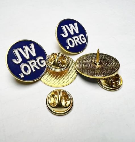 JW.org Lapel Pins Enamel JW.org Neck Tie Hat Tack Clip Women or Men Suits Round Blue Jehovah Witness Lapel Pin bulk3