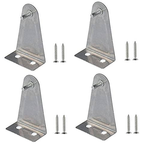 Hold Down Brackets 4pcs Metal Blinds Bracket with Screws Blind Bottom Rail Holder Clip Replacements for 1inch Horizontal Blinds and Windows Shades Cover